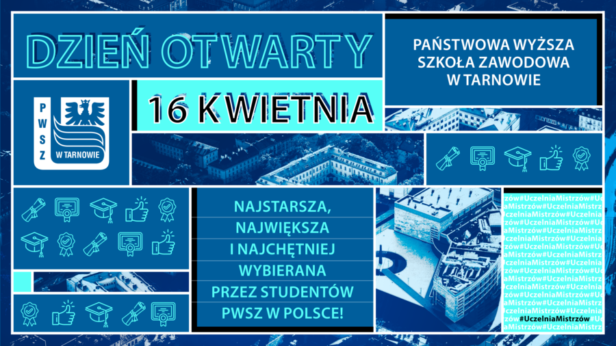 Plakat Dzień Otwarty PWSZ